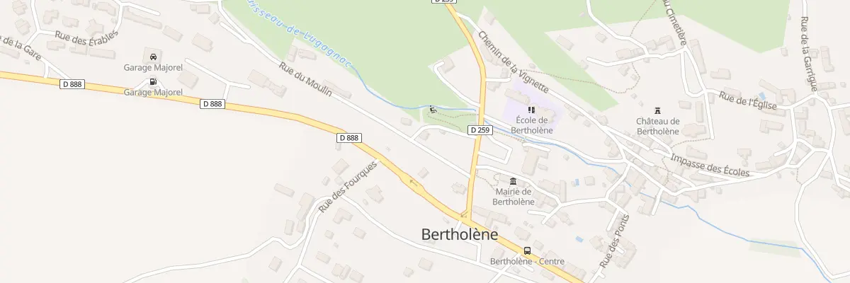 Plan du 68 Rue du Moulin à Bertholène