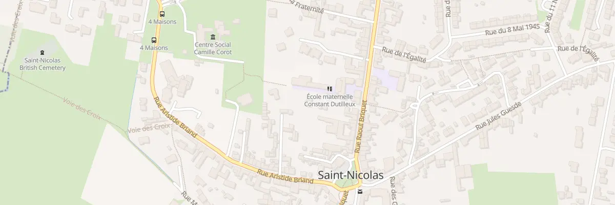Plan du 25 Rue Raoul Briquet à Saint-Nicolas
