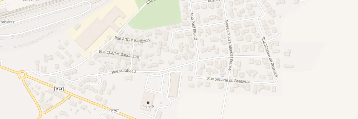 Plan du 33 Rue Mirabeau à Lézignan-Corbières