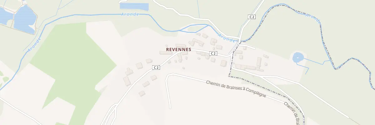 Plan du 9 Vc Hameau de Revennes à Braisnes-sur-Aronde