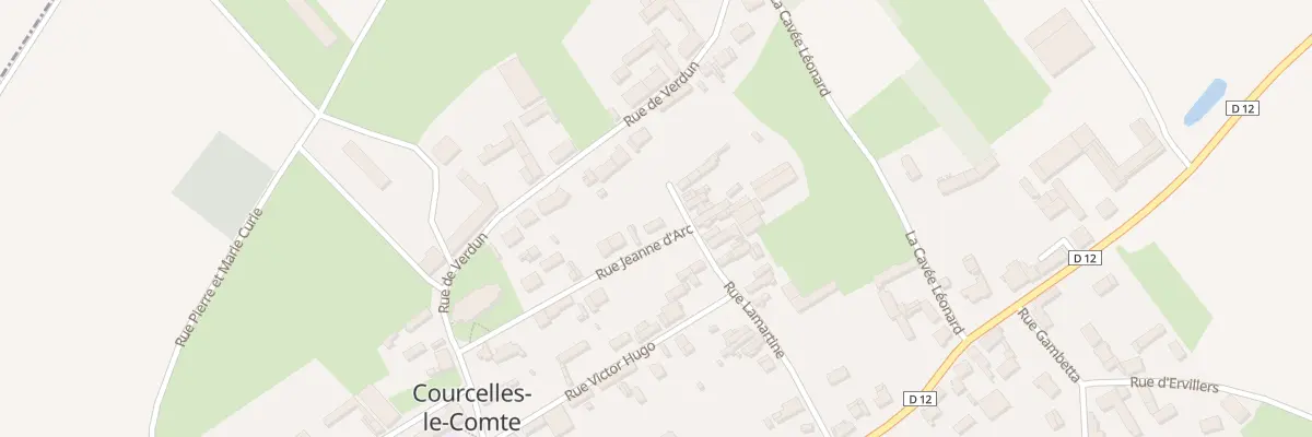 Plan du 5 Rue Jeanne d’Arc à Courcelles-le-Comte