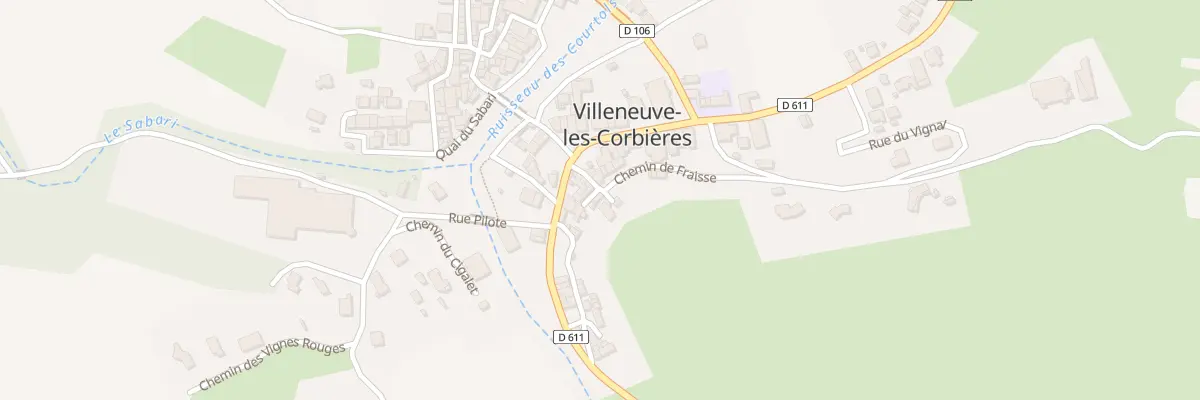 Plan du 8 Rue de l’Horloge à Villeneuve-les-Corbières