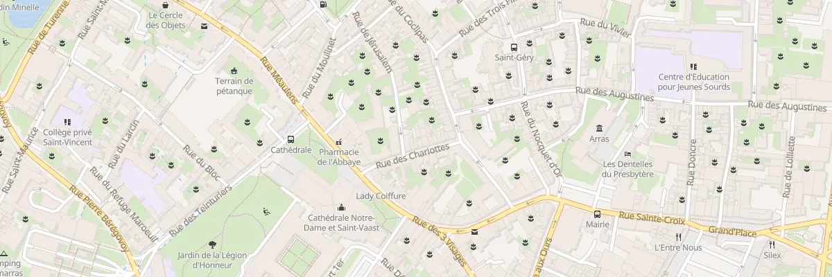 Plan du 14 Rue des Chariottes à Arras