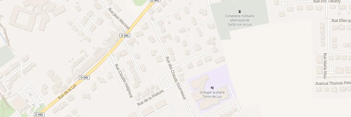 Plan du 141 Rue des Chauds Fourneaux à Sailly-sur-la-Lys
