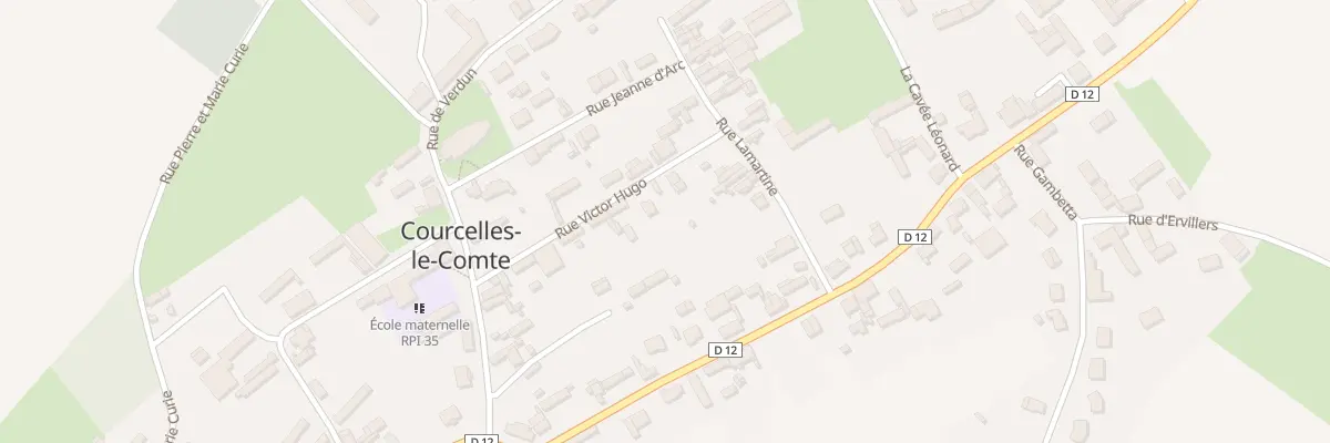 Plan du 10T Rue Victor Hugo à Courcelles-le-Comte