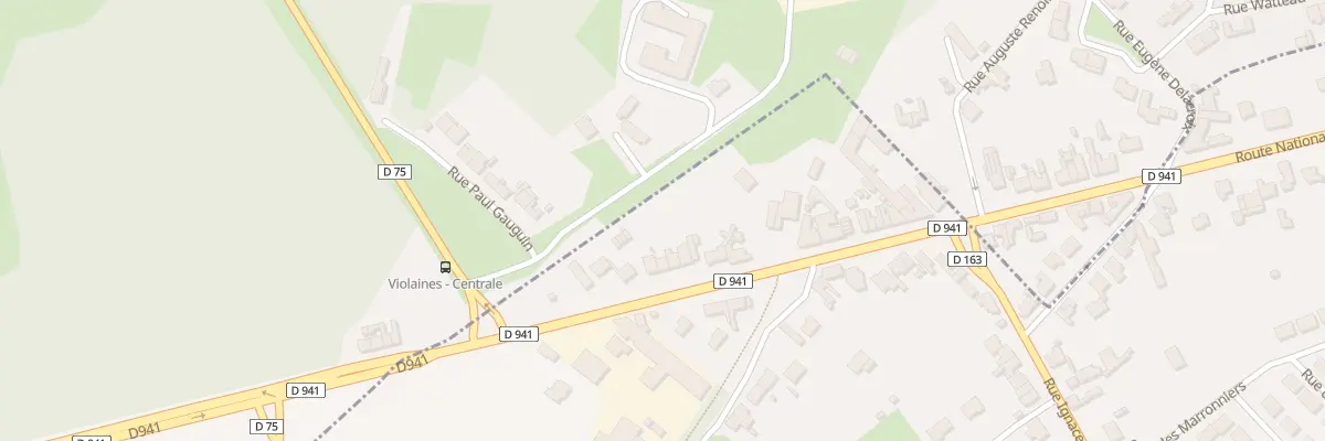 Plan du 12 Rte Nationale à Auchy-les-Mines
