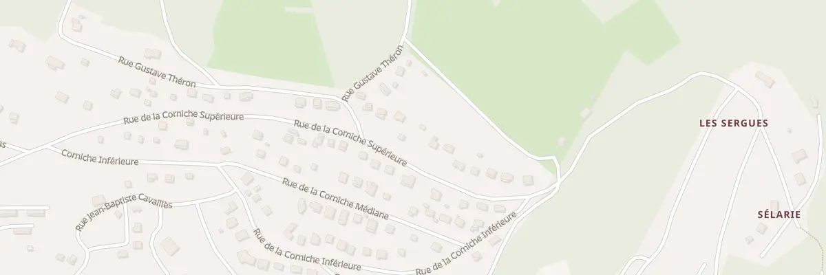 Plan du 16 Rue de La Corniche Supérieure à Nages