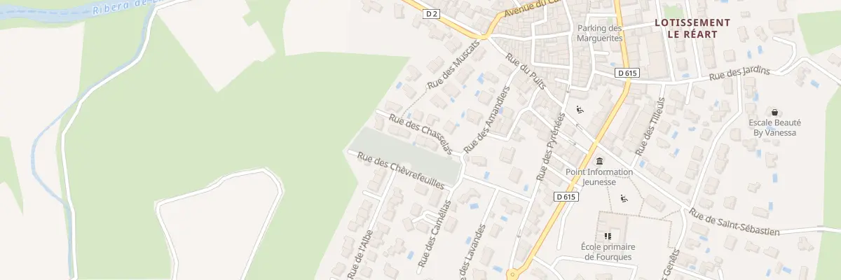 Plan du 3 Rue des Chasselas à Fourques