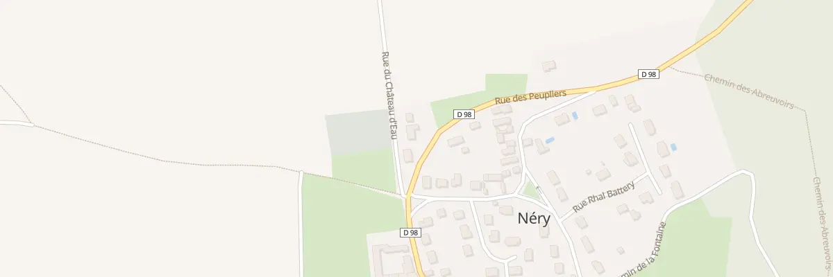 Plan du 3 Rue du Château d’Eau à Néry