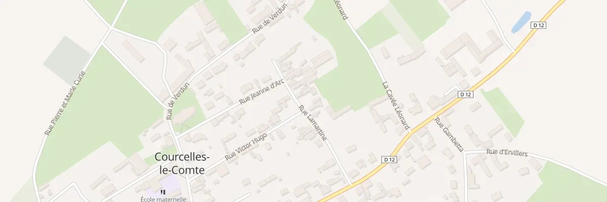 Plan du 8 Rue Lamartine à Courcelles-le-Comte