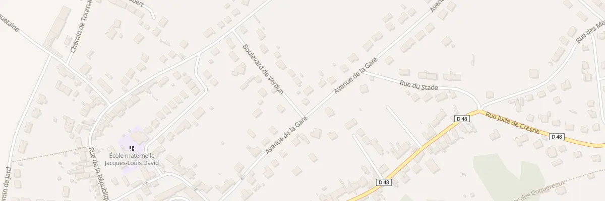 Plan du 17 Av de la Gare à Ozouer-le-Voulgis