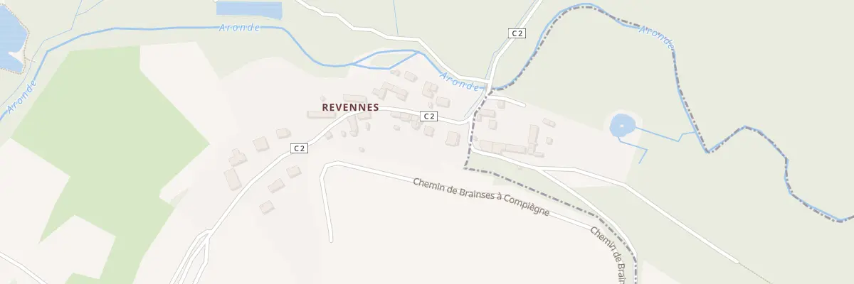 Plan du 3 Vc Hameau de Revennes à Braisnes-sur-Aronde