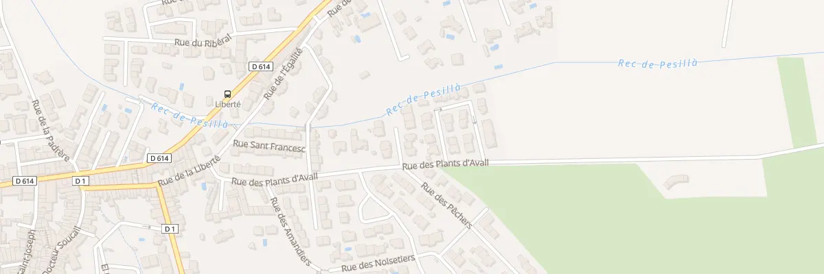Plan du 6 Rue des Abricotiers à Pézilla-la-Rivière