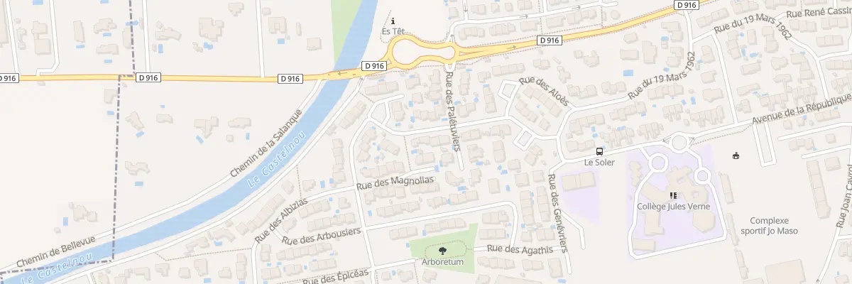 Plan du 23 Rue des Palmiers au Soler