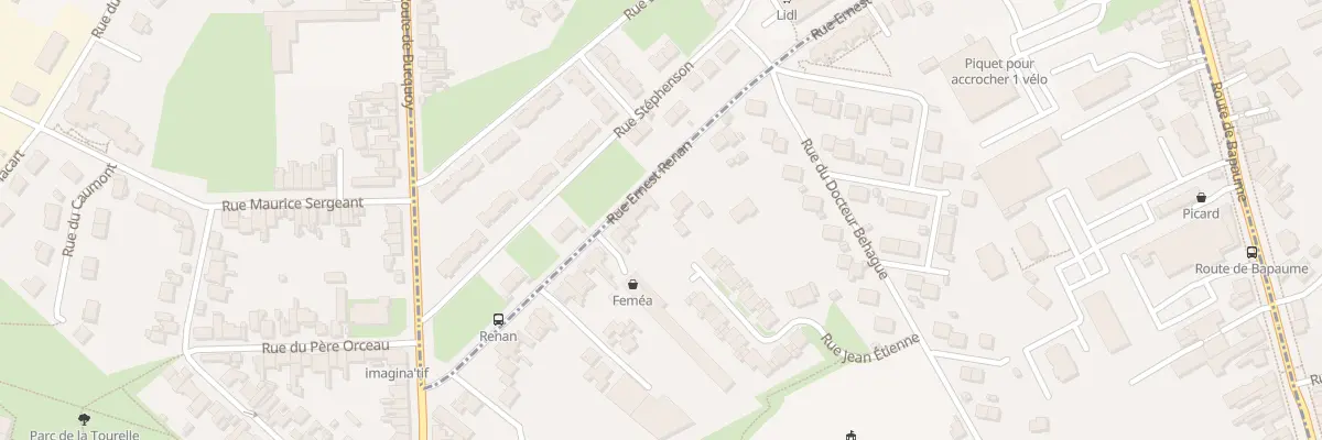 Plan du 40B Rue Ernest Renan à Achicourt