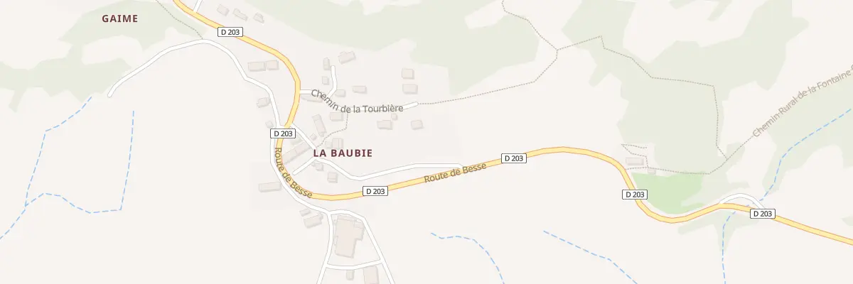 Plan du 5567 La Baubie à Picherande