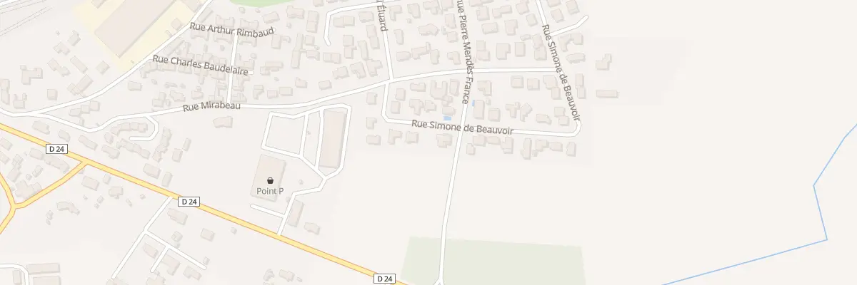 Plan du 12 Rue Simone de Beauvoir à Lézignan-Corbières