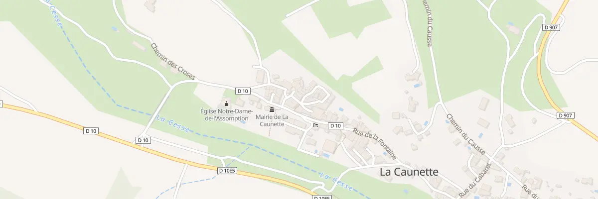 Plan du 5042 Le Village à La Caunette