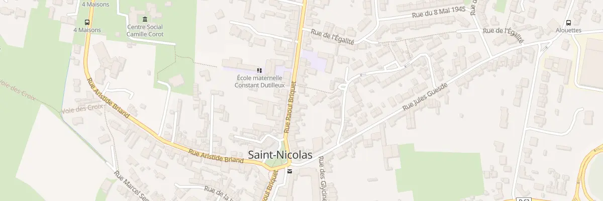 Plan du 14 Rue Raoul Briquet à Saint-Nicolas