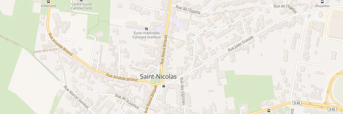 Plan du 8 Rue Raoul Briquet à Saint-Nicolas