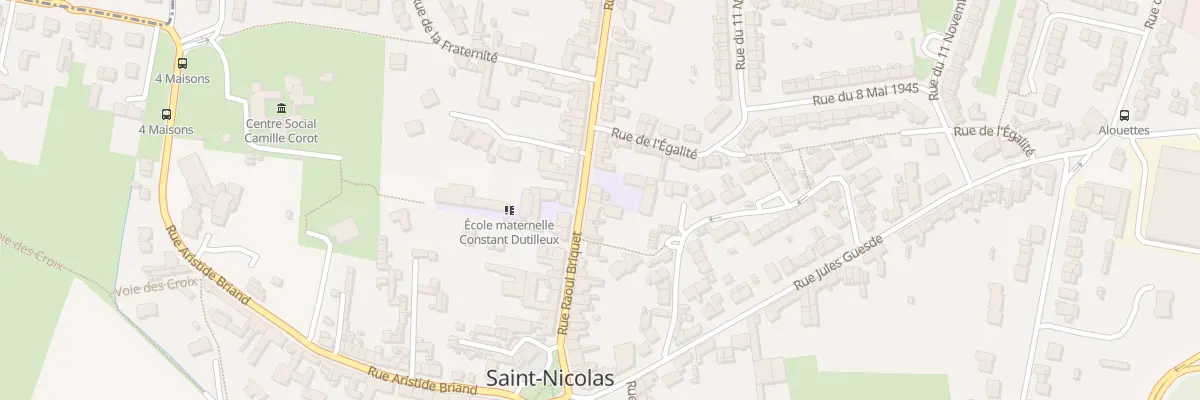 Plan du 22 Rue Raoul Briquet à Saint-Nicolas