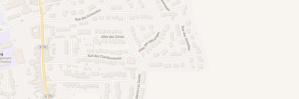 Plan du 3 All des Mésanges à Laventie