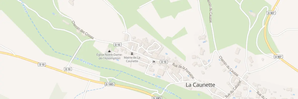 Plan du 2 Pl du Porche à La Caunette