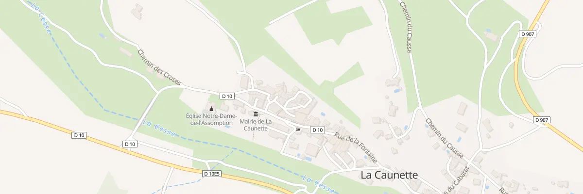 Plan du 5038 Le Village à La Caunette