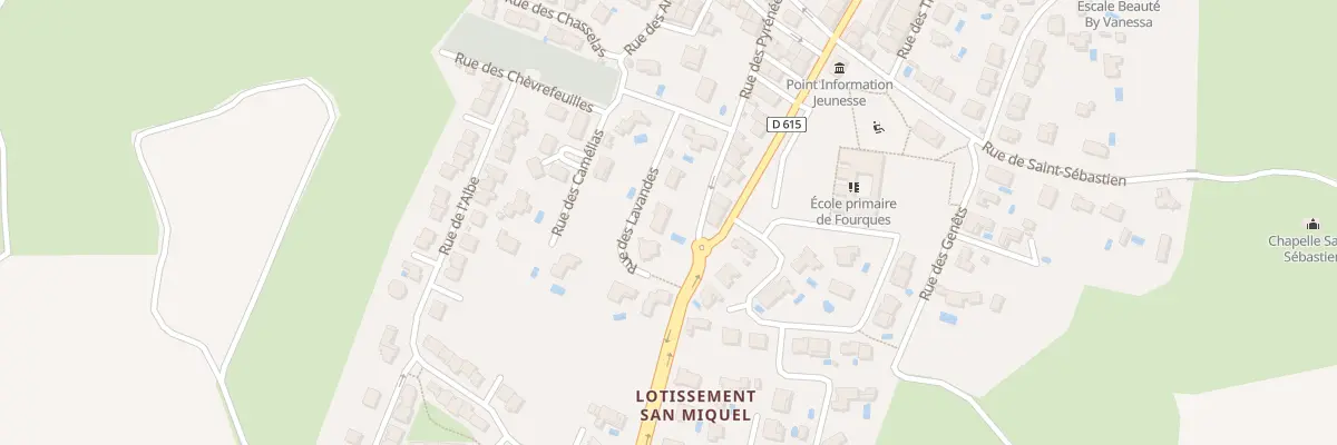 Plan du 5 Rue des Lavandes à Fourques