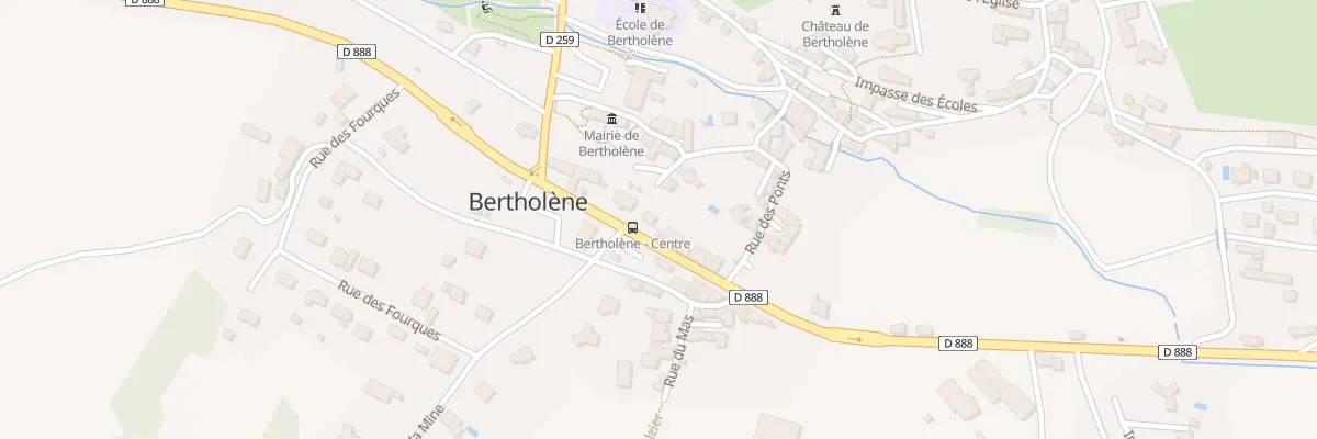 Plan du 18 Av du Rouergue à Bertholène
