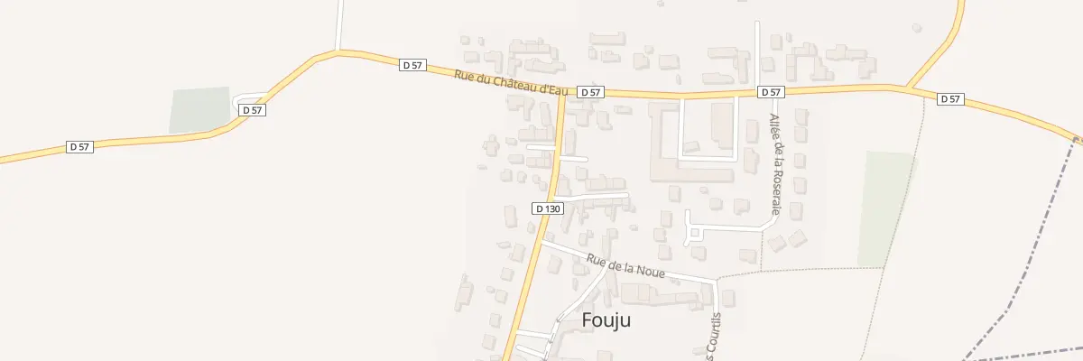 Plan du 90 Rue du Gen de Gaulle à Fouju