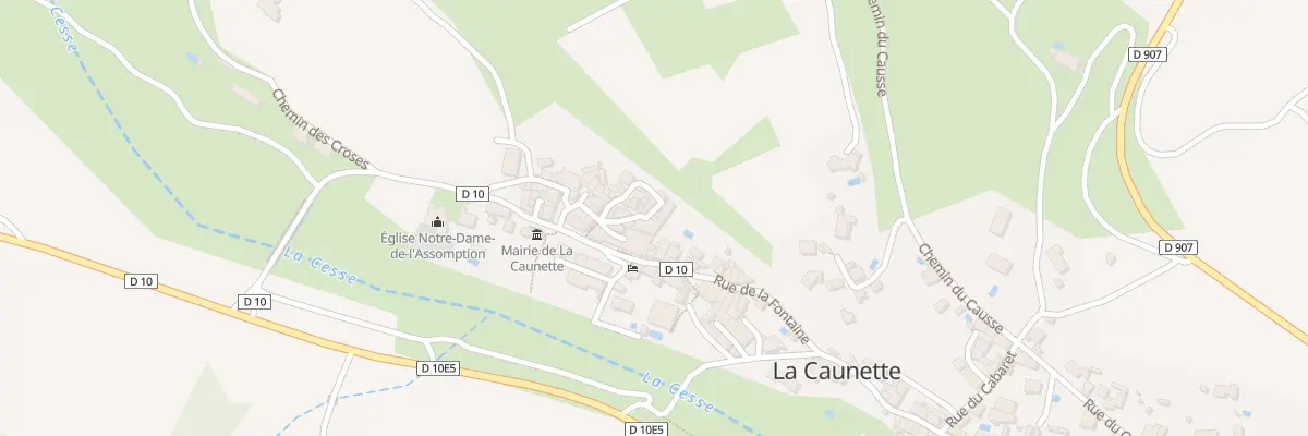 Plan du 5258 Le Village à La Caunette