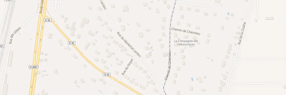 Plan du 75 Rue du Maréchal Leclerc à Fontenay-sur-Loing