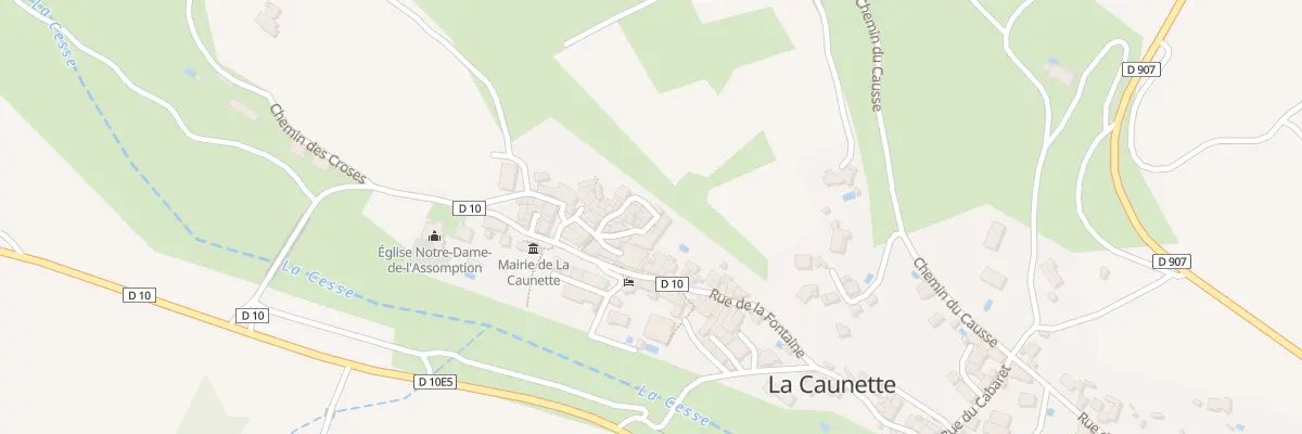 Plan du 12 Rue de la Carambelle à La Caunette