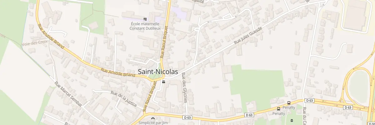 Plan du 5 Rue Jules Guesde à Saint-Nicolas