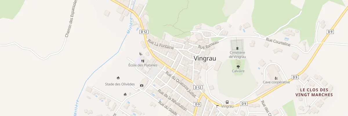 Plan du 24 Rue Frederic Mistral à Vingrau