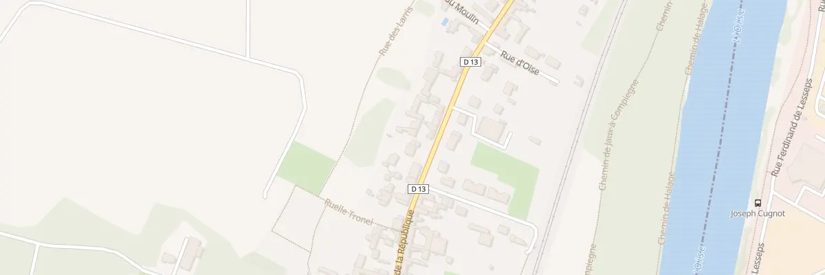 Plan du 595 Rue de la République à Jaux
