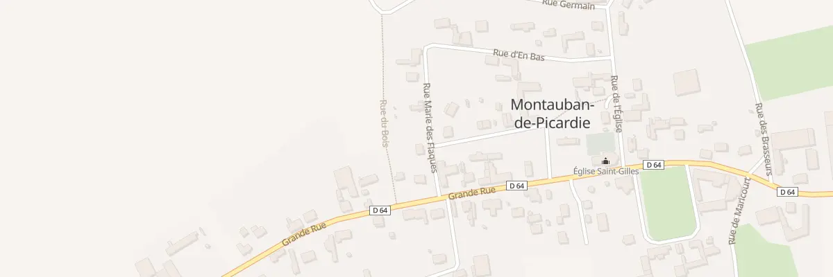 Plan du 1 Rue Marie des Flaques à Montauban-de-Picardie