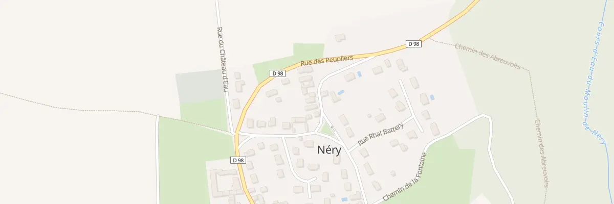 Plan du 10 Rue du Chauffour à Néry
