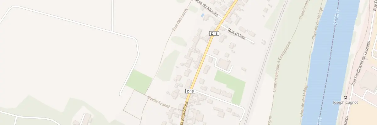 Plan du 609 Rue de la République à Jaux