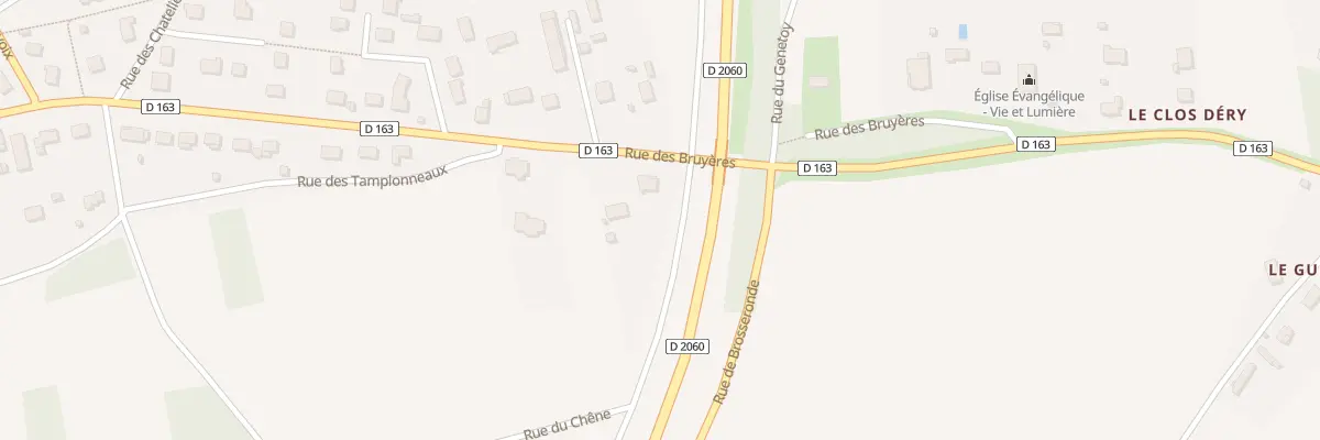 Plan du 632 Rue des Bruyères à Amilly
