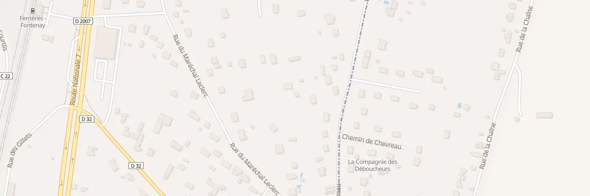 Plan du 57 Rue du Maréchal Leclerc à Fontenay-sur-Loing
