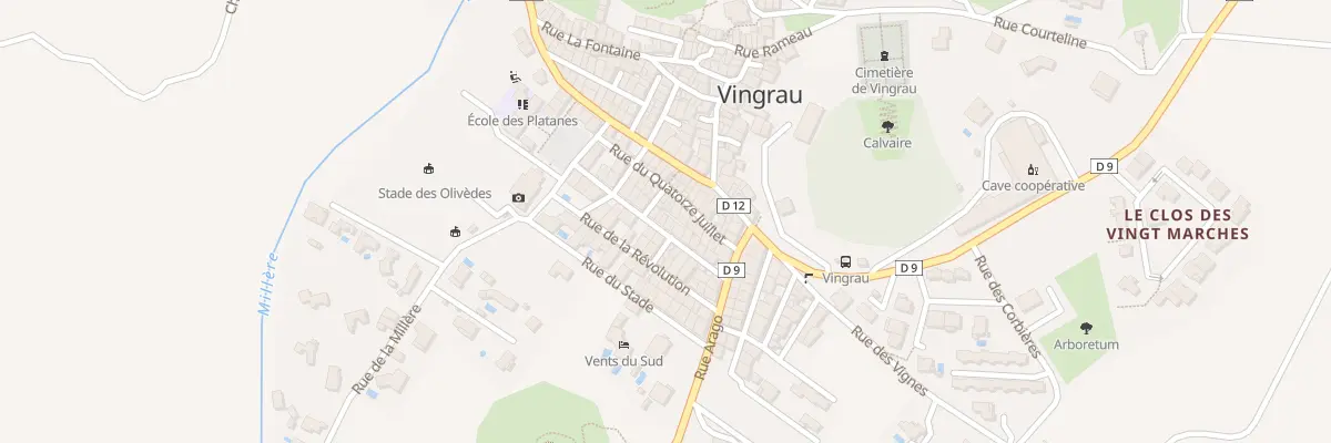 Plan du 13 Rue de la Victoire à Vingrau