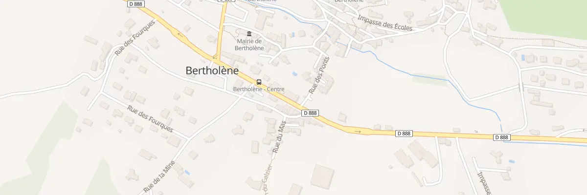 Plan du 10 Av du Rouergue à Bertholène