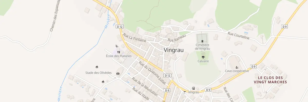 Plan du 3 Rue de la Poste à Vingrau