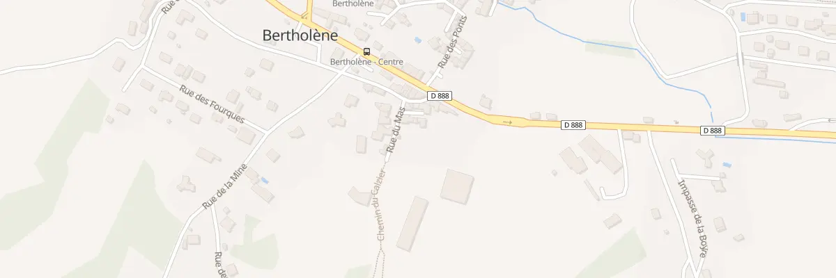 Plan du 3 Rue du Mas à Bertholène