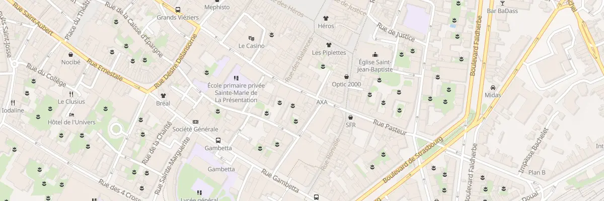 Plan du 22 Rue Emile Legrelle à Arras