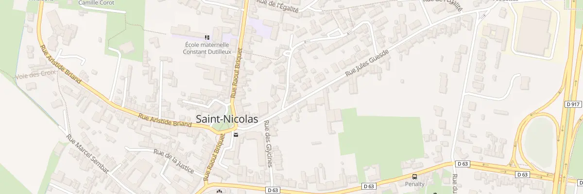 Plan du 9 Rue Jules Guesde à Saint-Nicolas