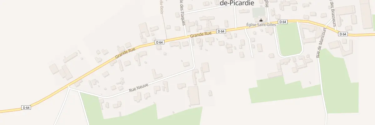 Plan du 13 Rue Neuve à Montauban-de-Picardie