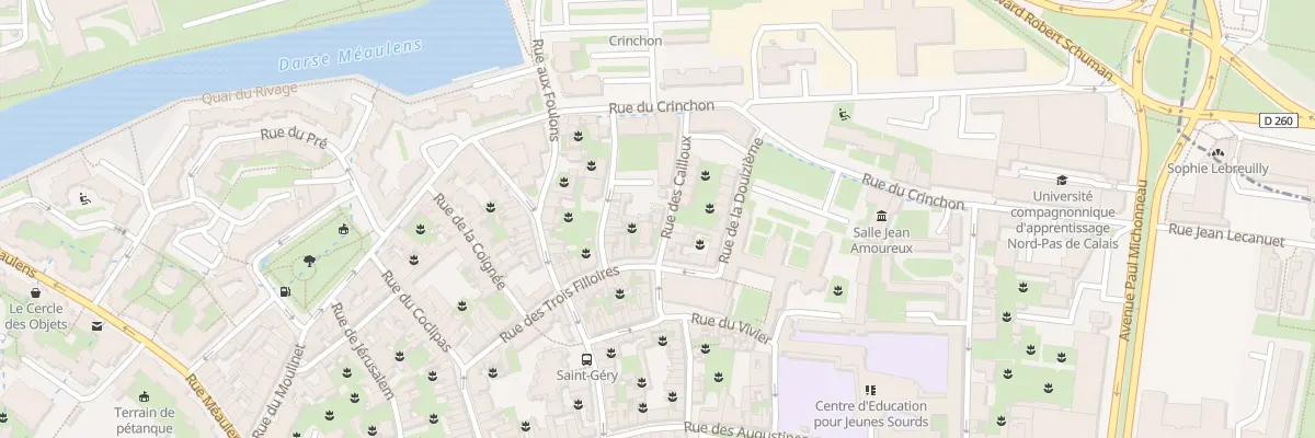Plan du 5 Rue des Cailloux à Arras